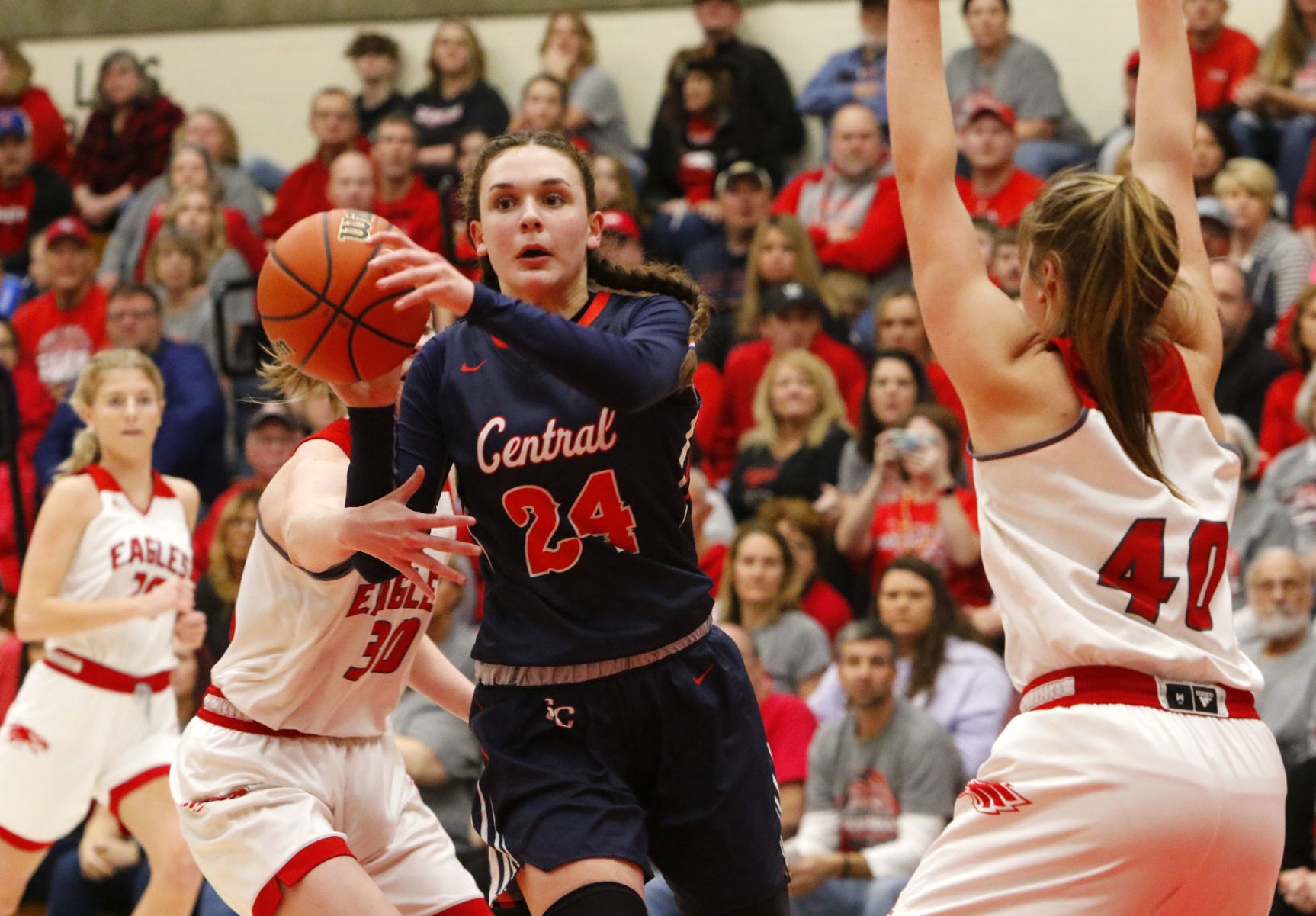 2A girls basketball semistate: South Central vs. Frankton